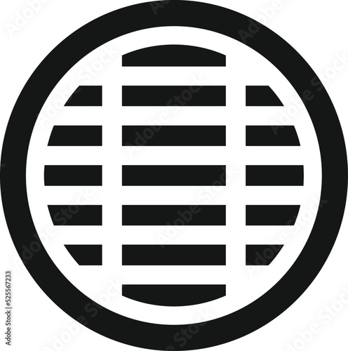 Road manhole icon simple vector. City construction