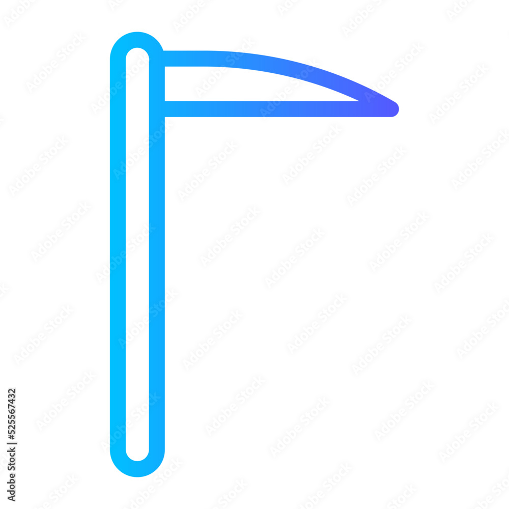 Obraz premium scythe gradient icon
