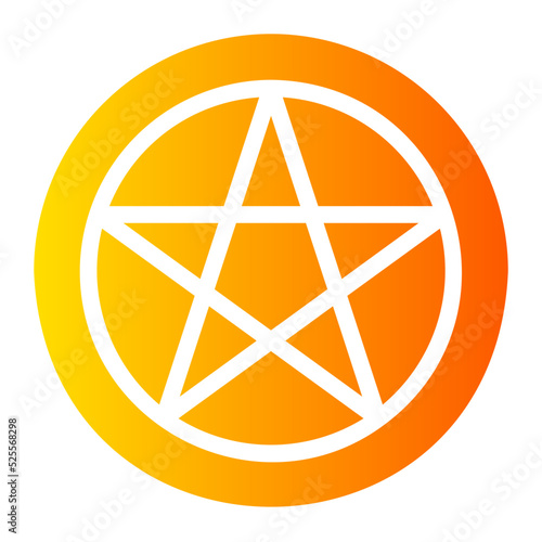 pentagram gradient icon