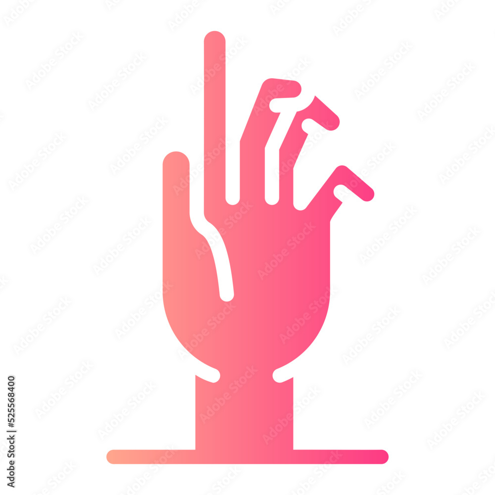 Obraz premium zombie gradient icon