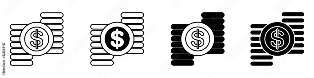 Money icon vector set. dollar illustration sign collection. Bank symbol or logo. Money icon vector set. dollar illustration sign collection. Bank symbol or logo.