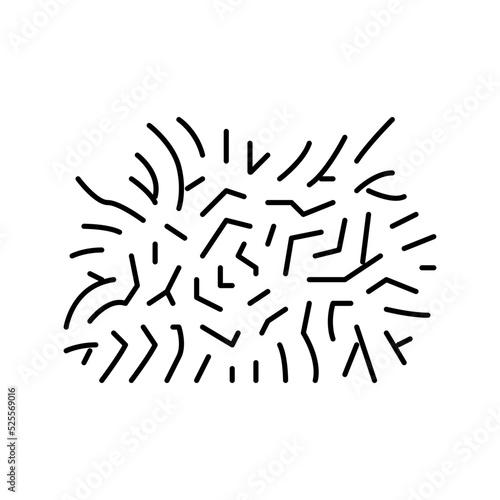java moss line icon vector illustration