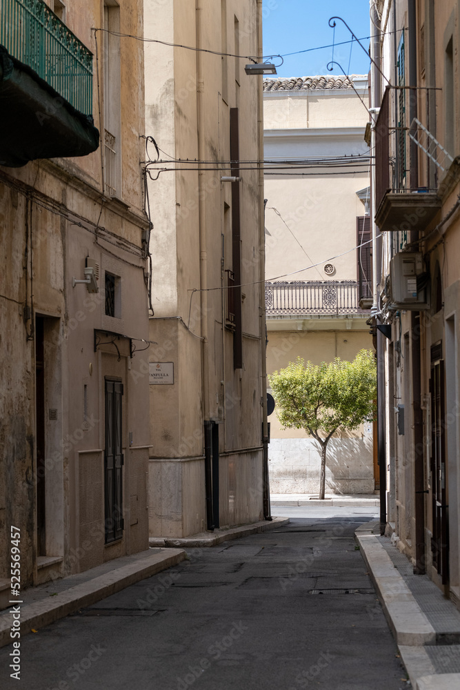 View of old town of Altamura, Italym Apulia