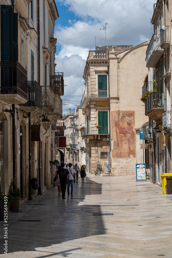 View of old town of Altamura, Italym Apulia