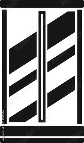 Sanitary equipment icon simple vector. Cabin stall