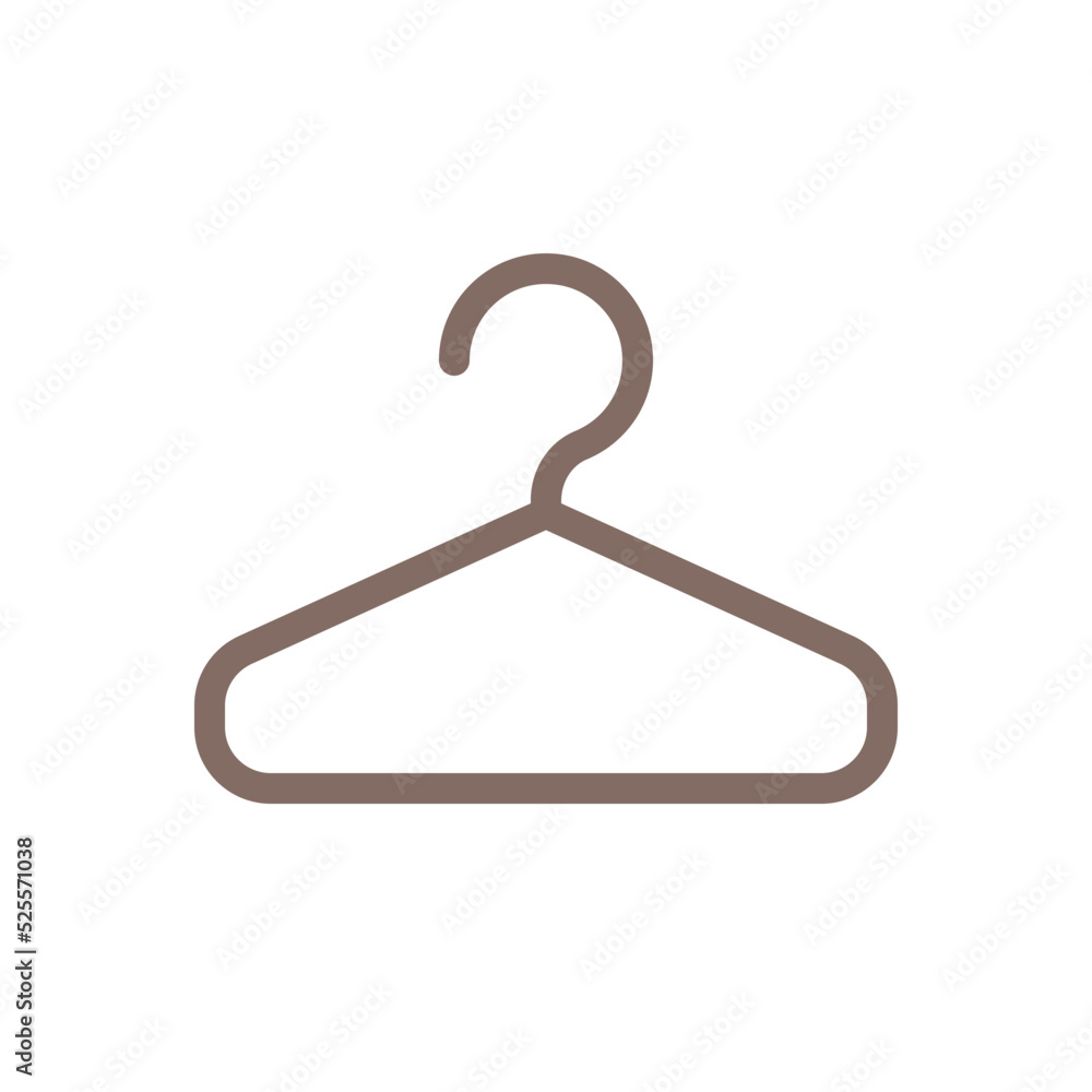 Hanger flat color ui icon. Keep clothes neat and wrinkles free. Boutique inventory. Online marketplace. Simple filled element for mobile app. Colorful solid pictogram. Vector isolated RGB illustration Hanger flat color ui icon. Keep clothes neat and wrinkles free. Boutique inventory. Online marketplace. Simple filled element for mobile app. Colorful solid pictogram. Vector isolated RGB illustration