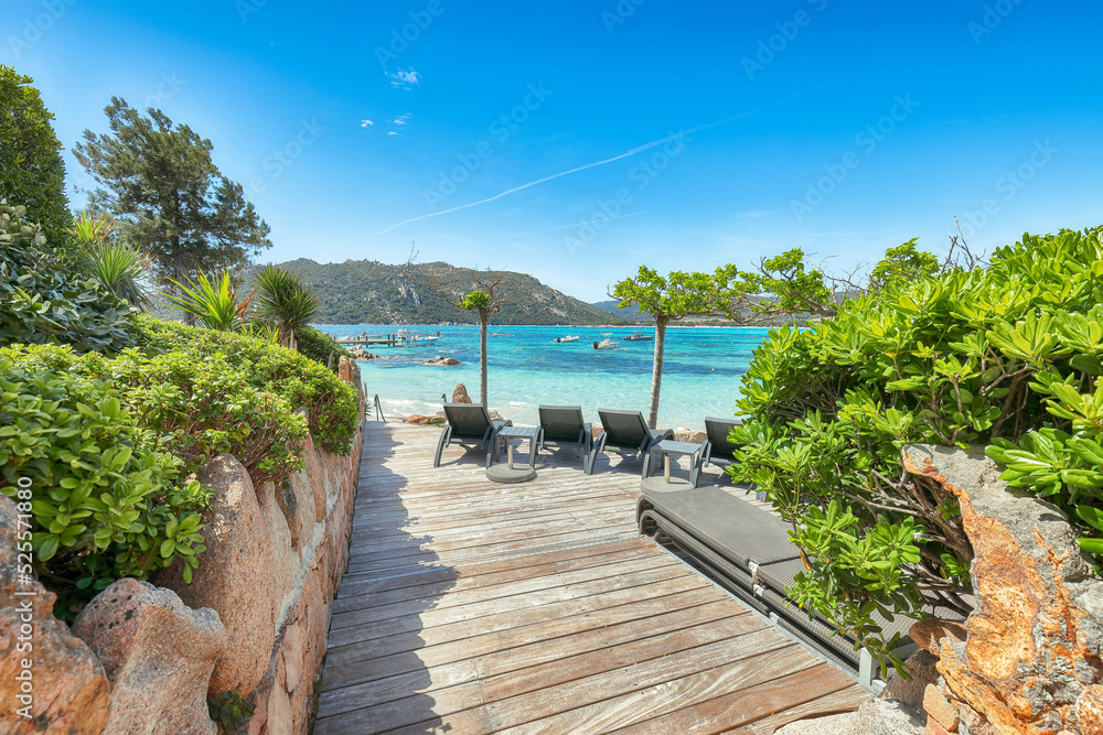 Obraz premium Gorgeous view of Santa Giulia resort.