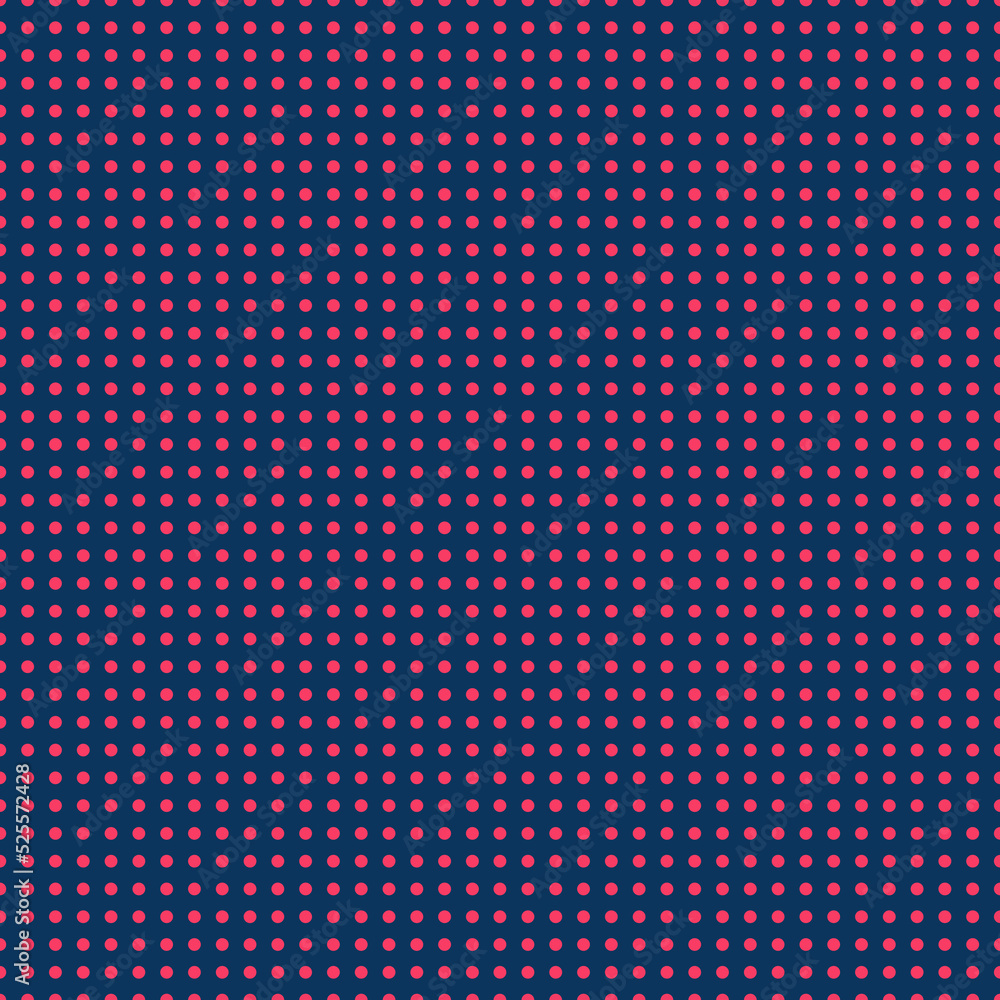 Polka dot texture, pink on navy blue polka dot seamless pattern as background Polka dot texture, pink on navy blue polka dot seamless pattern as background