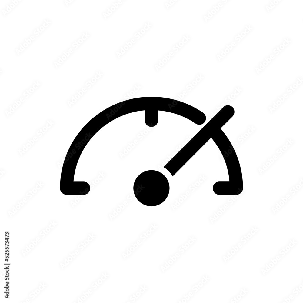 Speedometer black glyph ui icon. Films editing tool. Simple filled line element. User interface design. Silhouette symbol on white space. Solid pictogram for web, mobile. Isolated vector illustration Speedometer black glyph ui icon. Films editing tool. Simple filled line element. User interface design. Silhouette symbol on white space. Solid pictogram for web, mobile. Isolated vector illustration