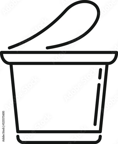 Coffee capsule design icon outline vector. Aroma drink