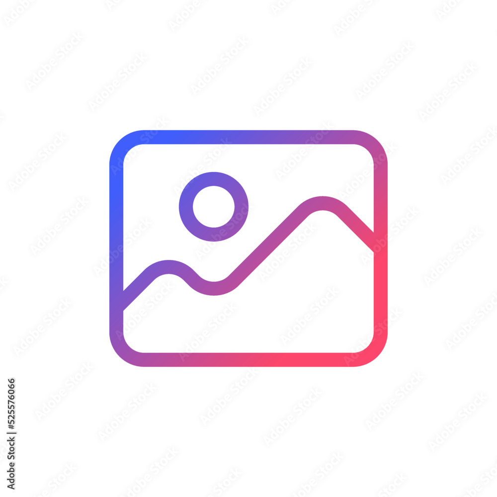 Image pixel perfect gradient linear ui icon. Visual content. Photo gallery. Multimedia reader program. Line color user interface symbol. Modern style pictogram. Vector isolated outline illustration Image pixel perfect gradient linear ui icon. Visual content. Photo gallery. Multimedia reader program. Line color user interface symbol. Modern style pictogram. Vector isolated outline illustration