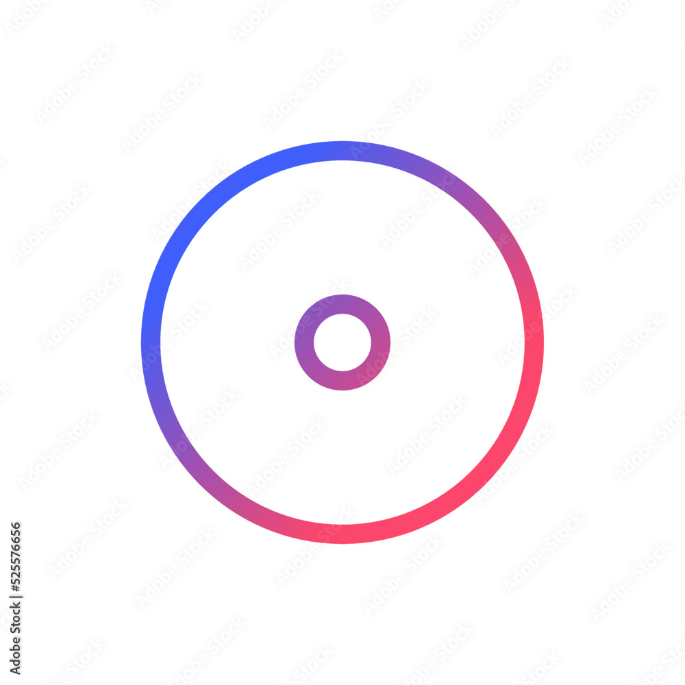 Disc storage pixel perfect gradient linear ui icon. Data record. Copy and save files. Memory storage. Line color user interface symbol. Modern style pictogram. Vector isolated outline illustration Disc storage pixel perfect gradient linear ui icon. Data record. Copy and save files. Memory storage. Line color user interface symbol. Modern style pictogram. Vector isolated outline illustration