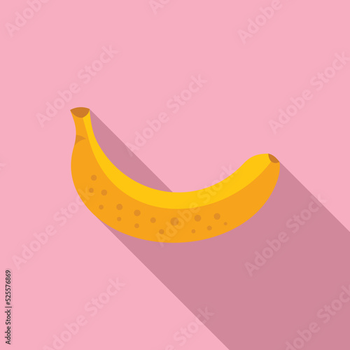 Gmo banana icon flat vector. Agriculture food