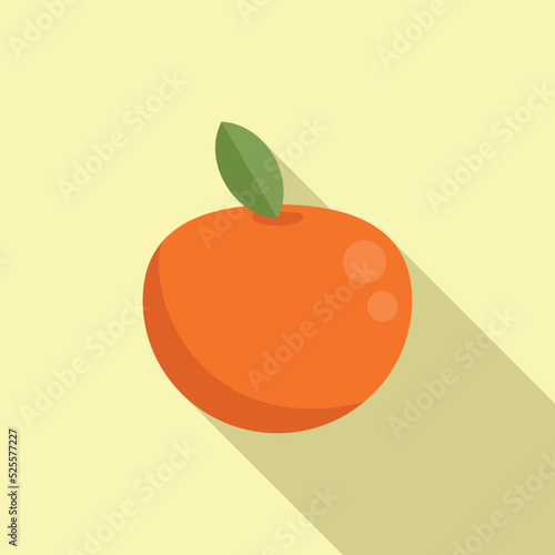 Gmo fruit icon flat vector. Dna food