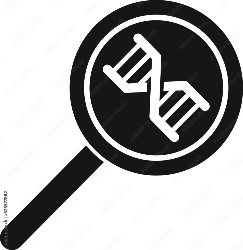 Search dna icon simple vector. Gmo food Search dna icon simple vector. Gmo food