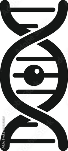 Dna test icon simple vector. Gmo food