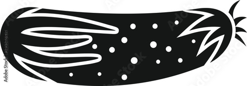 Gmo cucumber icon simple vector. Science agriculture