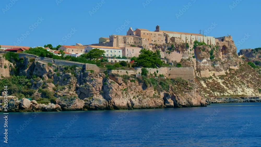 arriving at the Isole Tremiti islands in Apulia, Italy, by boat arriving at the Isole Tremiti islands in Apulia, Italy, by boat