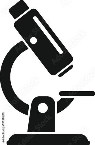 Dna microscope icon simple vector. Gmo food