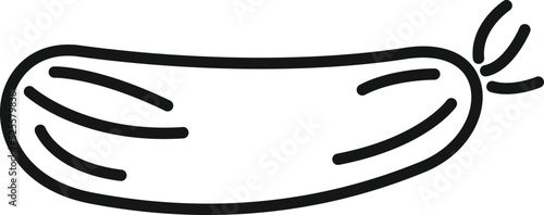 Gmo cucumber icon outline vector. Science agriculture