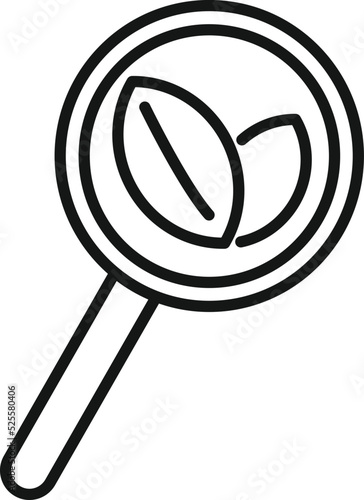 Search gmo plant icon outline vector. Agriculture food