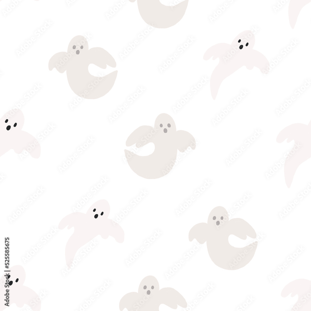 seamless pattern with ghost seamless pattern with ghost