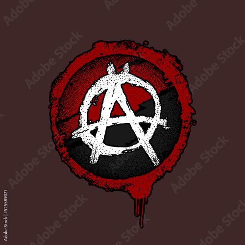 Bloody Flag Anarchy Antifa Iconic Style