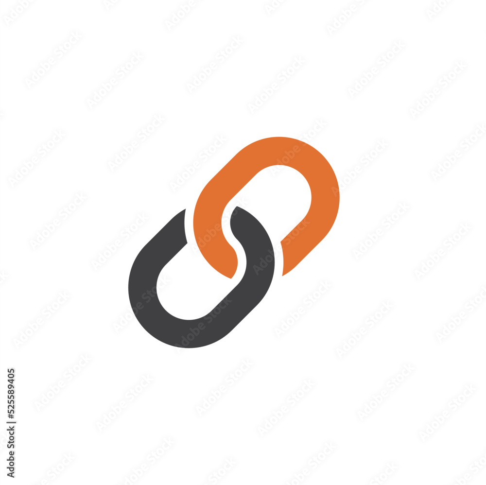 illustration of connected symbol, vector art.