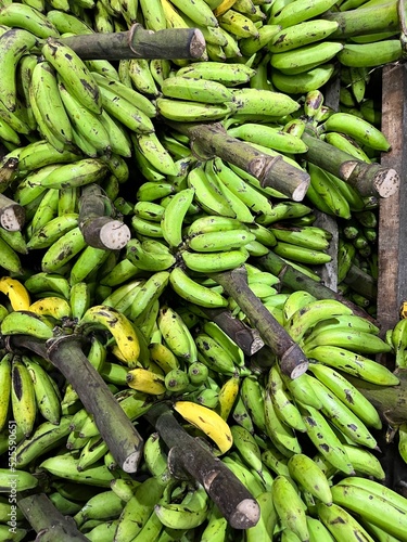 Bananas on a Market in Jakarta, Indonesia