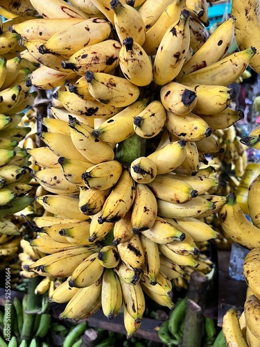 Bananas on a Market in Jakarta, Indonesia
