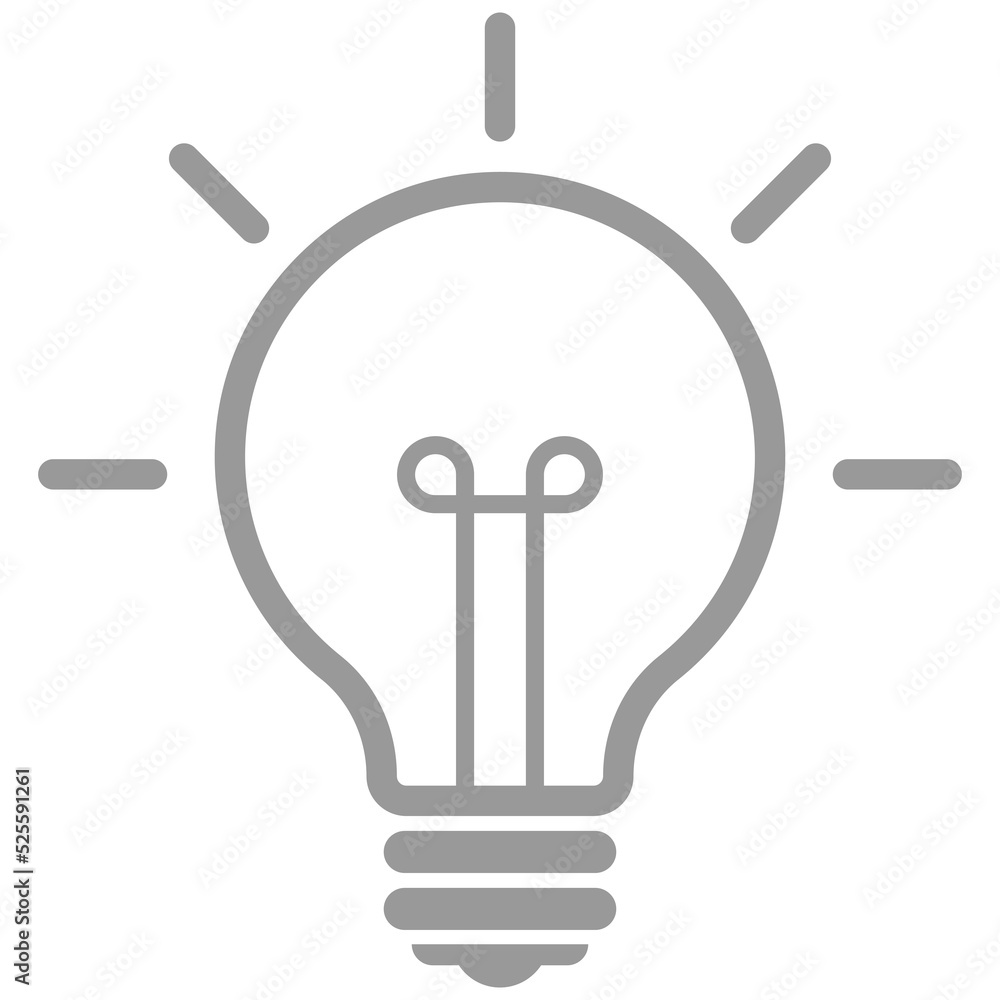 Light bulb. Lamp sign and symbol. Light bulb. Lamp sign and symbol.