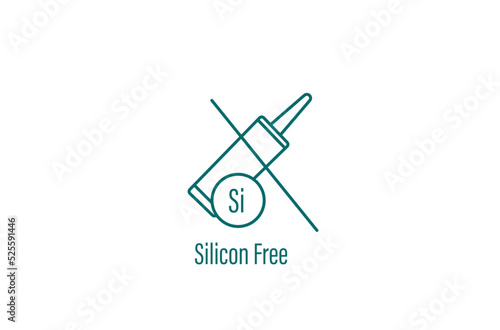 silicon free icon vector illustration 