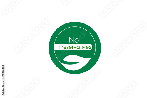 no preservative added icon vector illustration 
