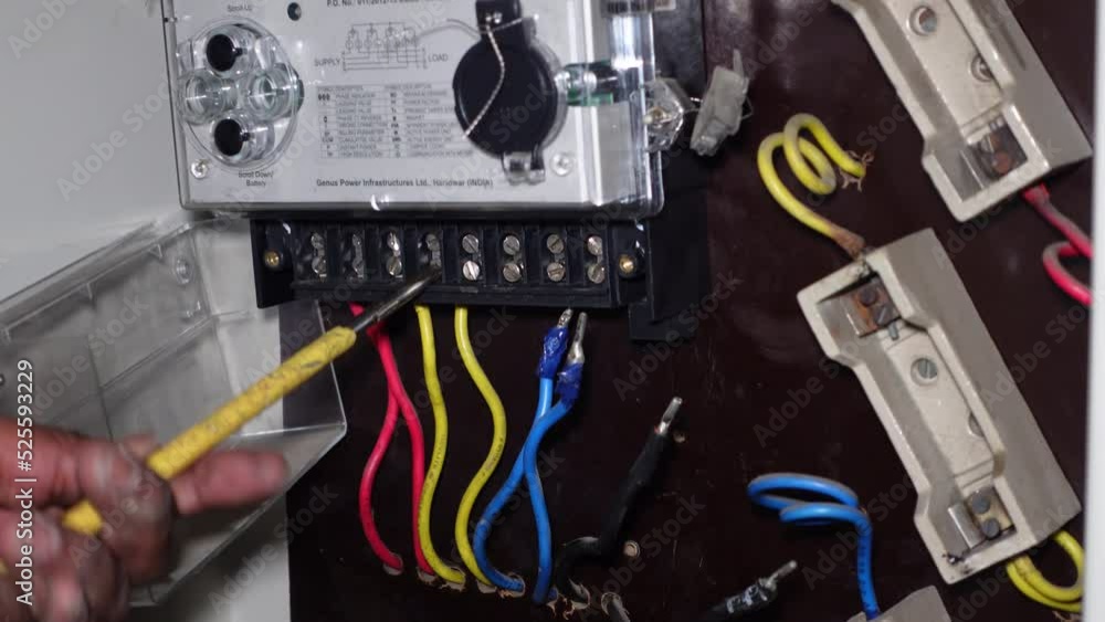 Bangalore, India 12th August 2022 Replacement of a faulty meter to a