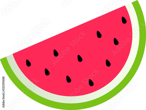 cute of watermelon on cartoon version,vector illustration