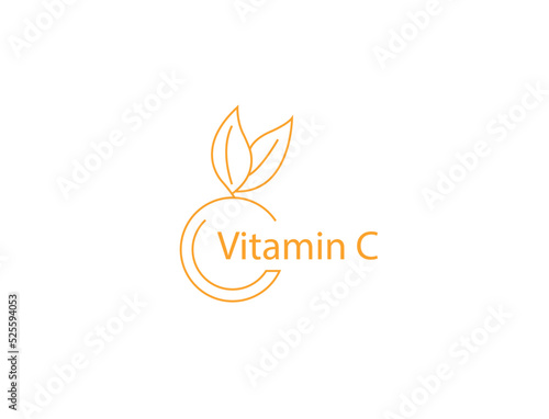vitamin c icon vector illustration