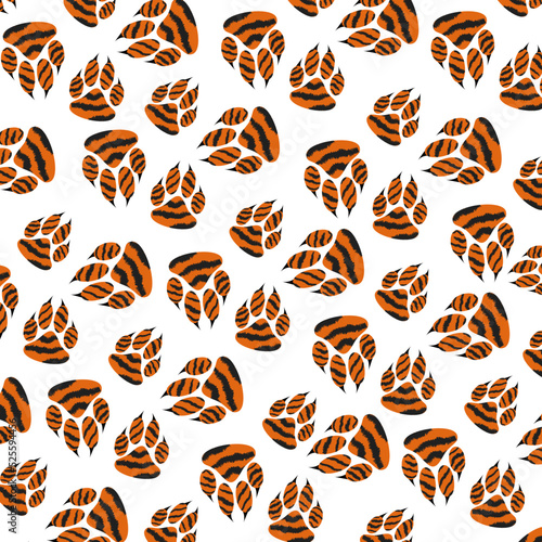 The tiger pattern. Background of wild animals.