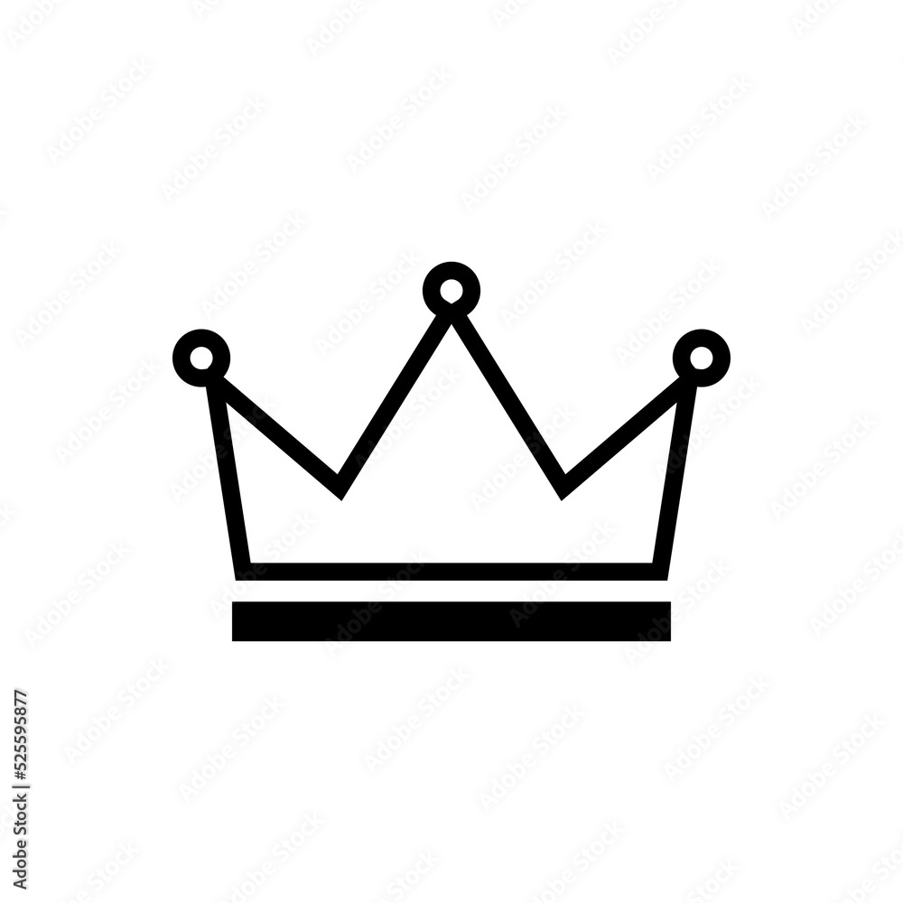 crown icon png transparent Stock Illustration | Adobe Stock