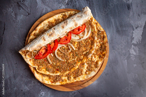 Turkish foods; Turkish pizz...