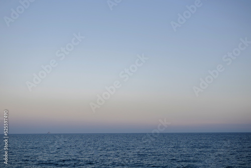 sea ​​at sunset. sunset gradient on the background of the sea.