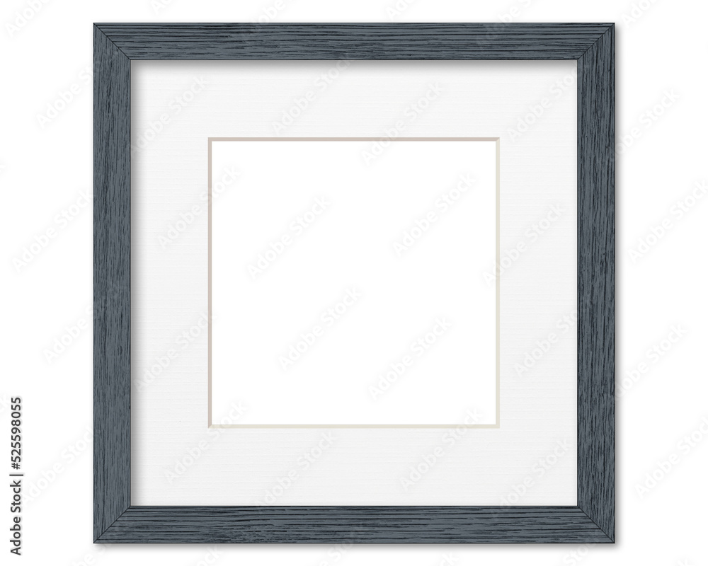 Empty frame. Blank small square grey mounted portrait frame transparent Empty frame. Blank small square grey mounted portrait frame transparent