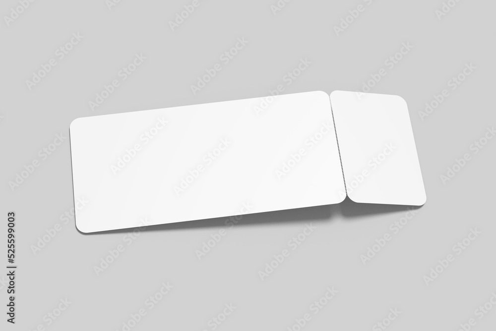 Ticket Blank Mockup Ticket Blank Mockup