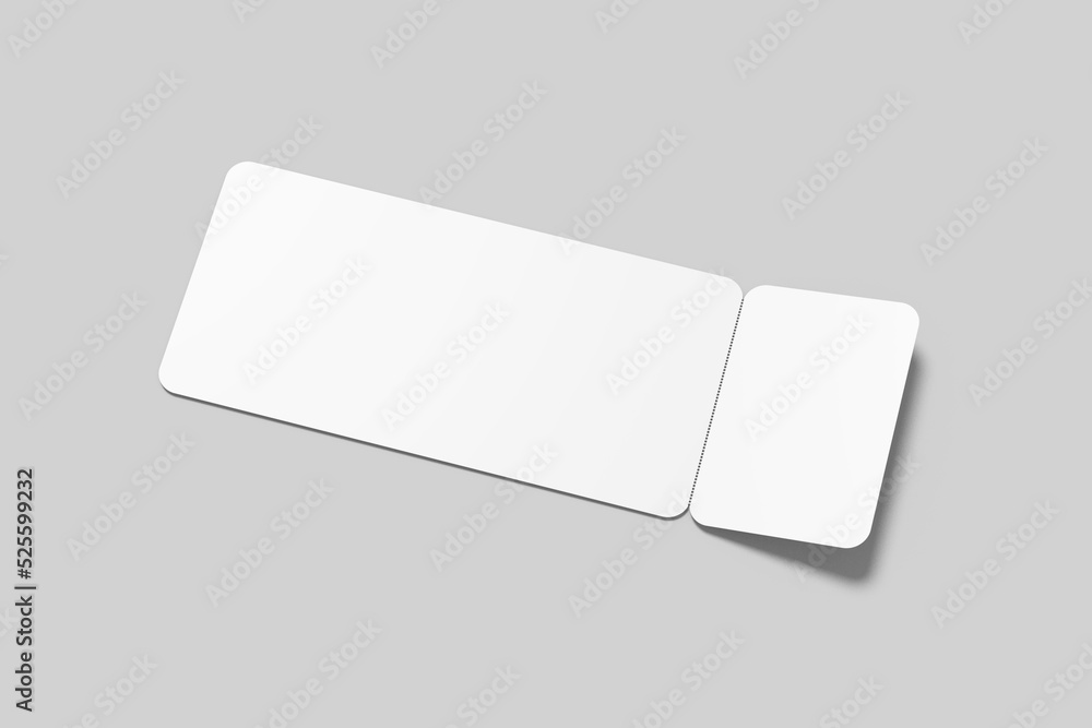 Ticket Blank Mockup Ticket Blank Mockup