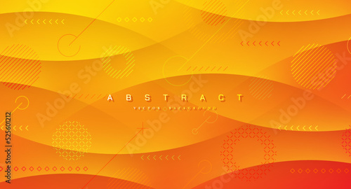 Abstract orange gradient background. orange vector background with abstract lines pattern.