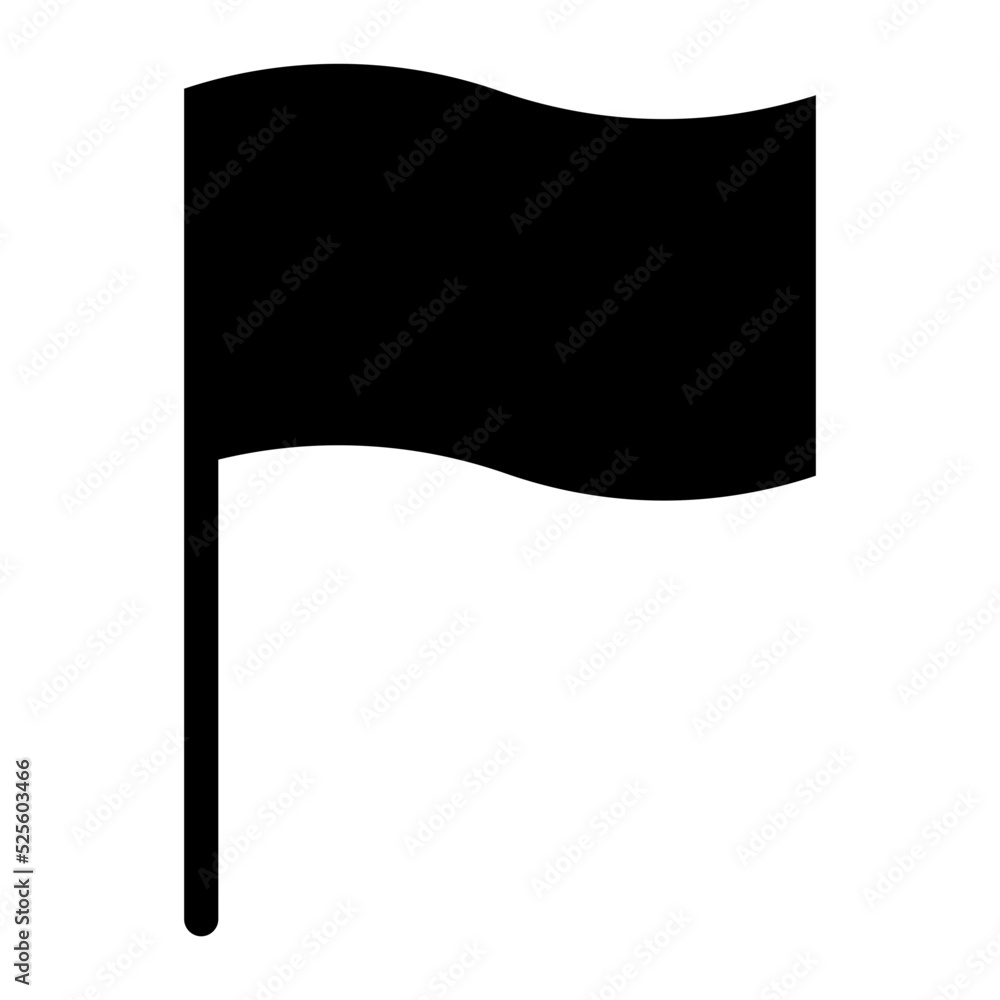 Flag Glyph Icon Flag Glyph Icon