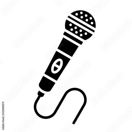 Microphone Glyph Icon