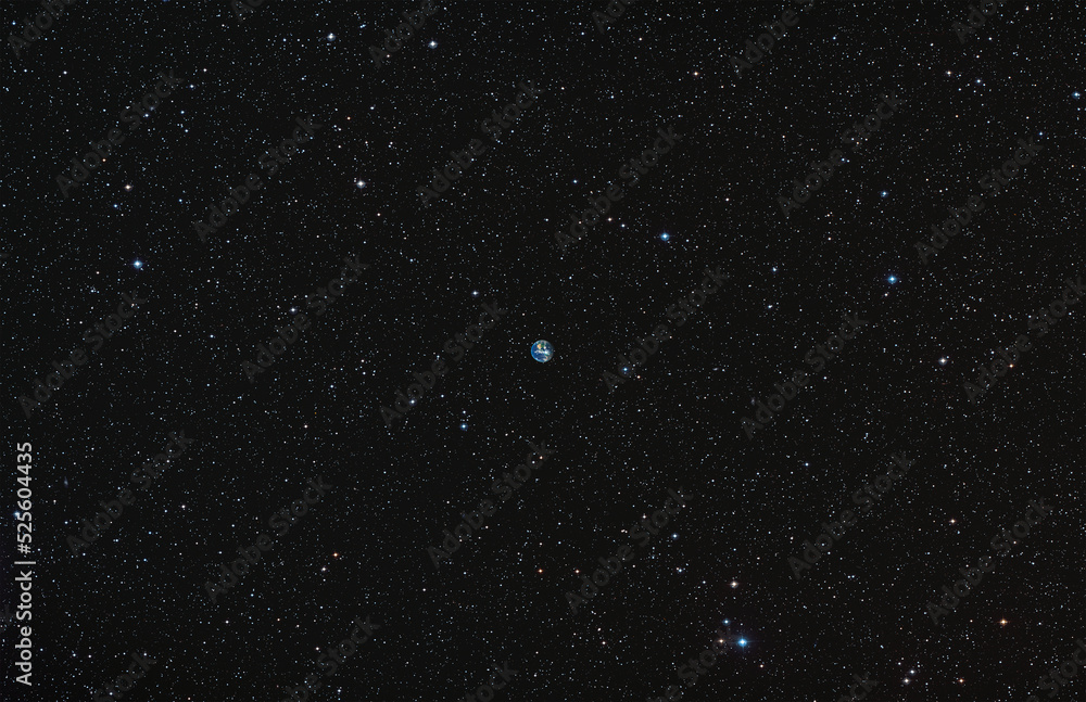 Fototapeta premium Night sky with many stars 