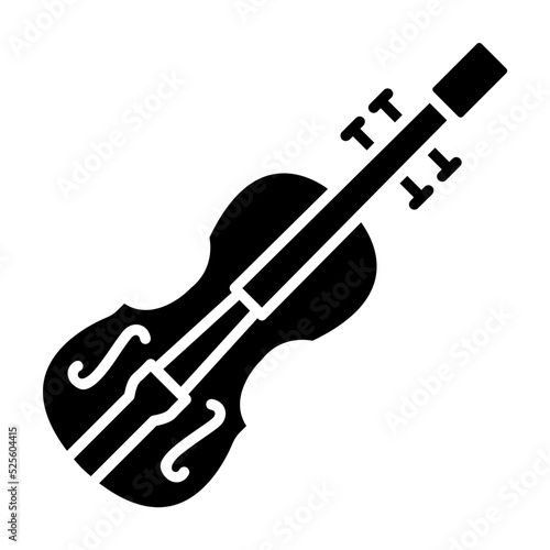 Violin Glyph Icon