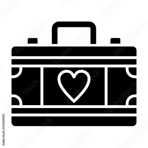 Suitcase Glyph Icon