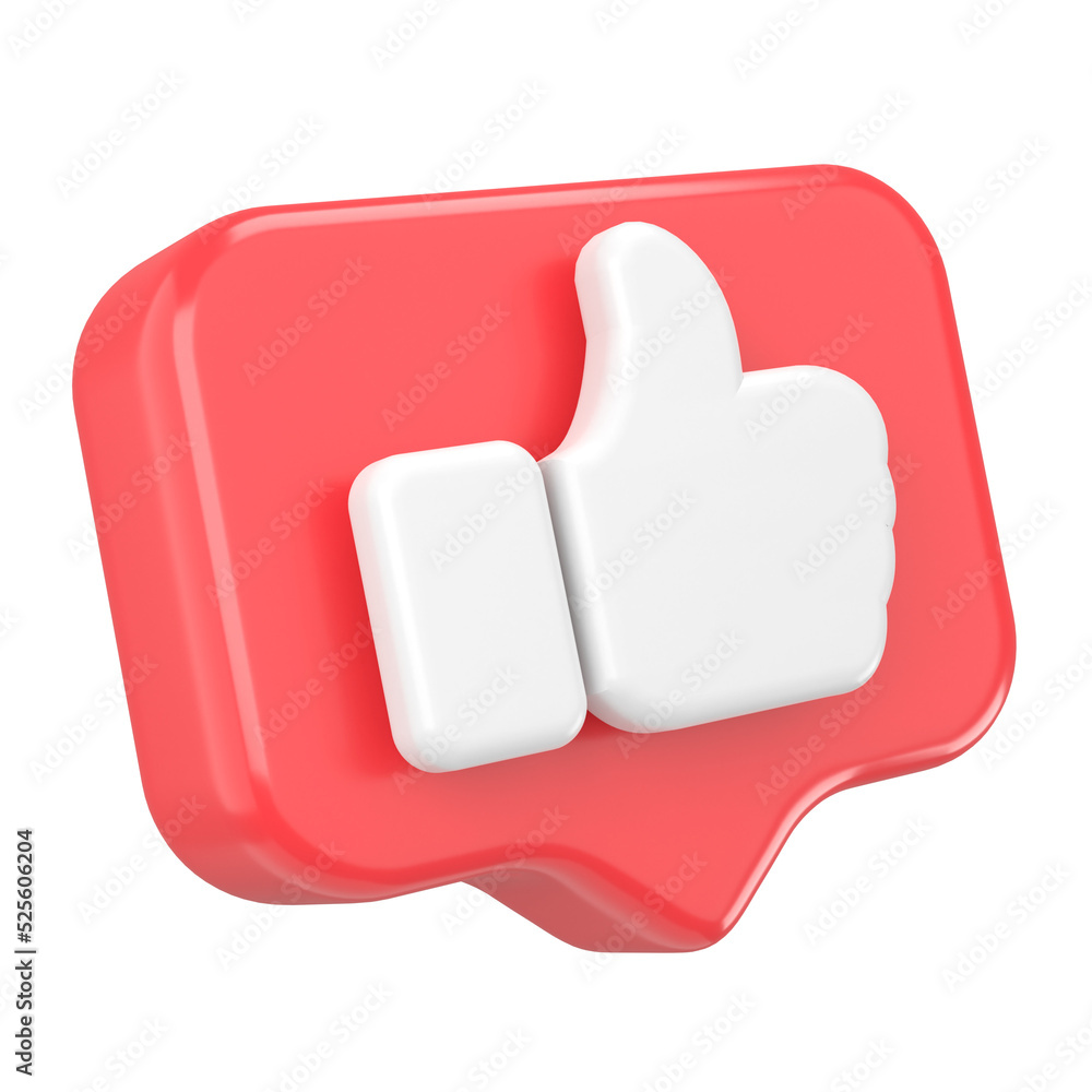 3D like icon. 3D element. 3D like icon. 3D element.